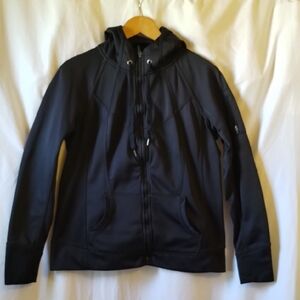 Tangerine Black Hooded Jacket